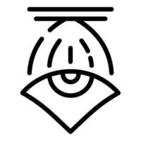 Eyes diopter icon, outline style vector