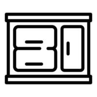 Kitchen cabinet icon, outline style vector