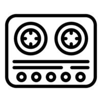 Cook gas stove icon, outline style vector