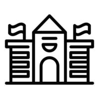 Student campus icon, outline style vector