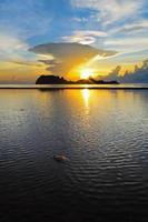 Sunrise at Hat Sai Ri beach in Chumphon photo