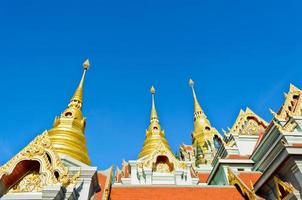 Golden pinnacle of thai temple photo