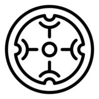 Scope focus icon, outline style vector