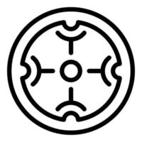 Scope focus icon, outline style vector