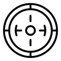 Target focus icon, outline style vector