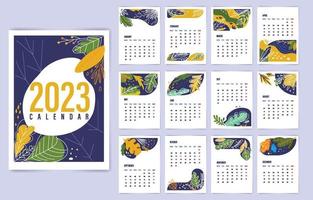 concepto de plantilla de calendario vector