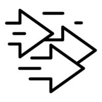 Arrows interface icon, outline style vector