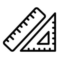 Knitting rules icon, outline style vector