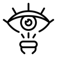 Optometry surgery icon, outline style vector