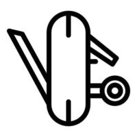 Multitool icon, outline style vector