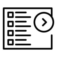 Interface icon, outline style vector