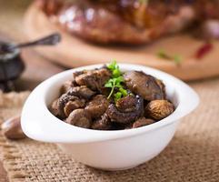 Baked mushrooms with Provencal herbs photo