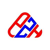 Diseño creativo del logotipo de la letra pzh con gráfico vectorial, logotipo simple y moderno de pzh. vector