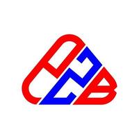 Diseño creativo del logotipo de la letra pzb con gráfico vectorial, logotipo simple y moderno de pzb. vector