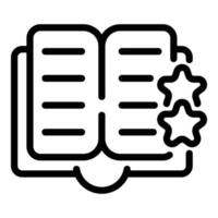 Digital bookmark icon, outline style vector