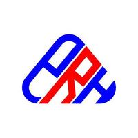 P R H letter logo creative design with vector graphic, P R H simple and modern logo.