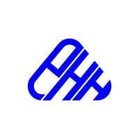 diseño creativo del logotipo de la letra phh con gráfico vectorial, logotipo simple y moderno de phh. vector