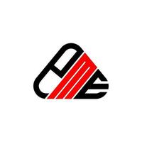 diseño creativo del logotipo de la letra pme con gráfico vectorial, logotipo simple y moderno de pme. vector