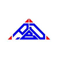 PBD letter logo creative design with vector graphic, PBD simple and modern logo.