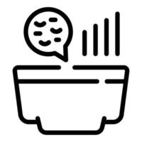 Fermentation bacteria icon, outline style vector