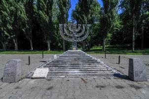 Babi Yar Menorah Monument in Kiev photo