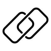 Share chain link icon, outline style vector