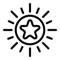 Self-esteem icon, outline style vector