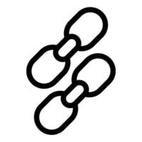 Add link icon, outline style vector