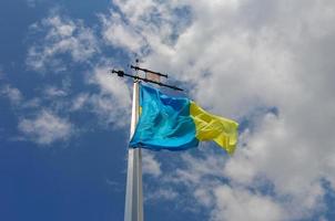 Ukrainian Flag - Lviv, Ukraine photo