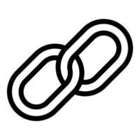 Website link icon, outline style vector