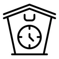 Part time job icon, outline style vector