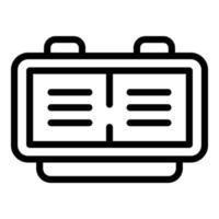 Working flexible hours icon, outline style vector
