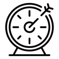 Working hours icon, outline style vector