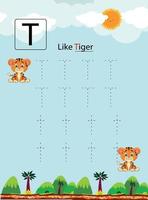 Pencil Control Worksheet For Kids vector