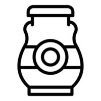 Preserves products icon, outline style vector