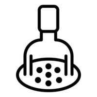 Potato masher icon, outline style vector