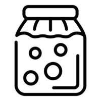 Pickled food icon, outline style vector