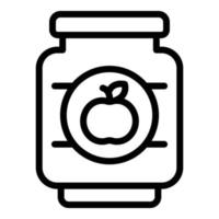 Apple preserves icon, outline style vector