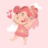 Valentine's day romantic cartoon vector