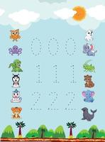 Pencil Control Worksheet For Kids vector