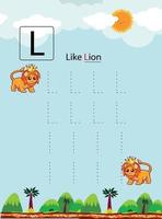 Pencil Control Worksheet For Kids vector