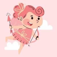 Valentine's day romantic cartoon vector