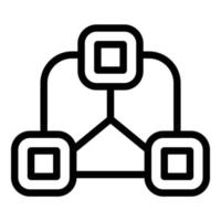 Adaptation system icon, outline style vector