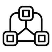 Adaptation system icon, outline style vector