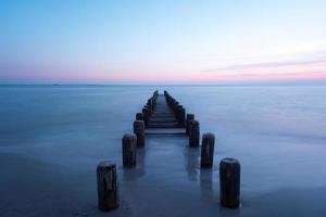 Dramatic Coney Island Beach Sunset photo