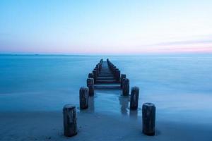 Dramatic Coney Island Beach Sunset photo