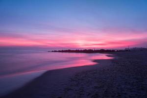 Dramatic Coney Island Beach Sunset photo