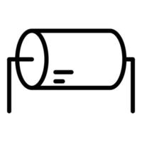 Resistance resistor icon, outline style vector