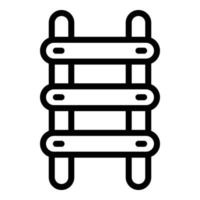 Climb step ladder icon, outline style vector