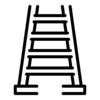 Building step ladder icon, outline style vector